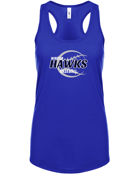 Hawks Baseball Ladies Ideal Racerback Tank