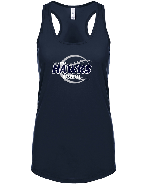 Hawks Baseball Ladies Ideal Racerback Tank