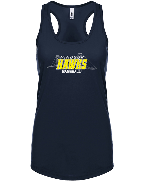 Windsor Hawks Baseball Ladies Ideal Racerback Tank