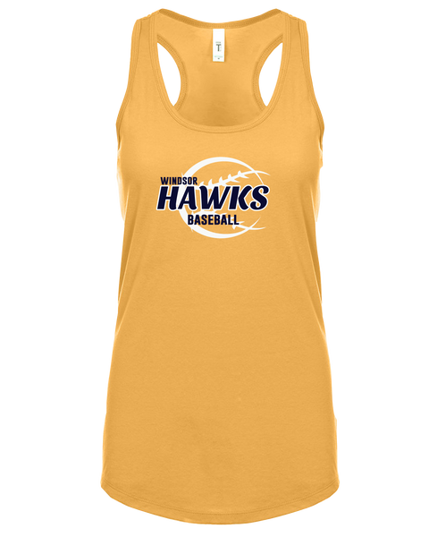 Hawks Baseball Ladies Ideal Racerback Tank