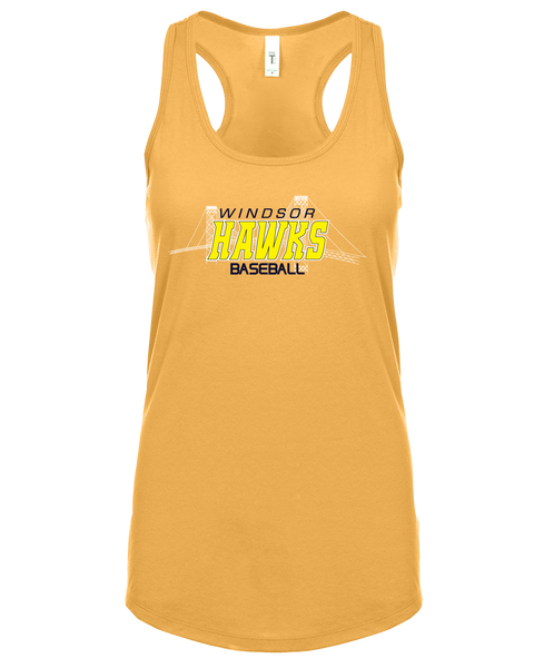 Windsor Hawks Baseball Ladies Ideal Racerback Tank