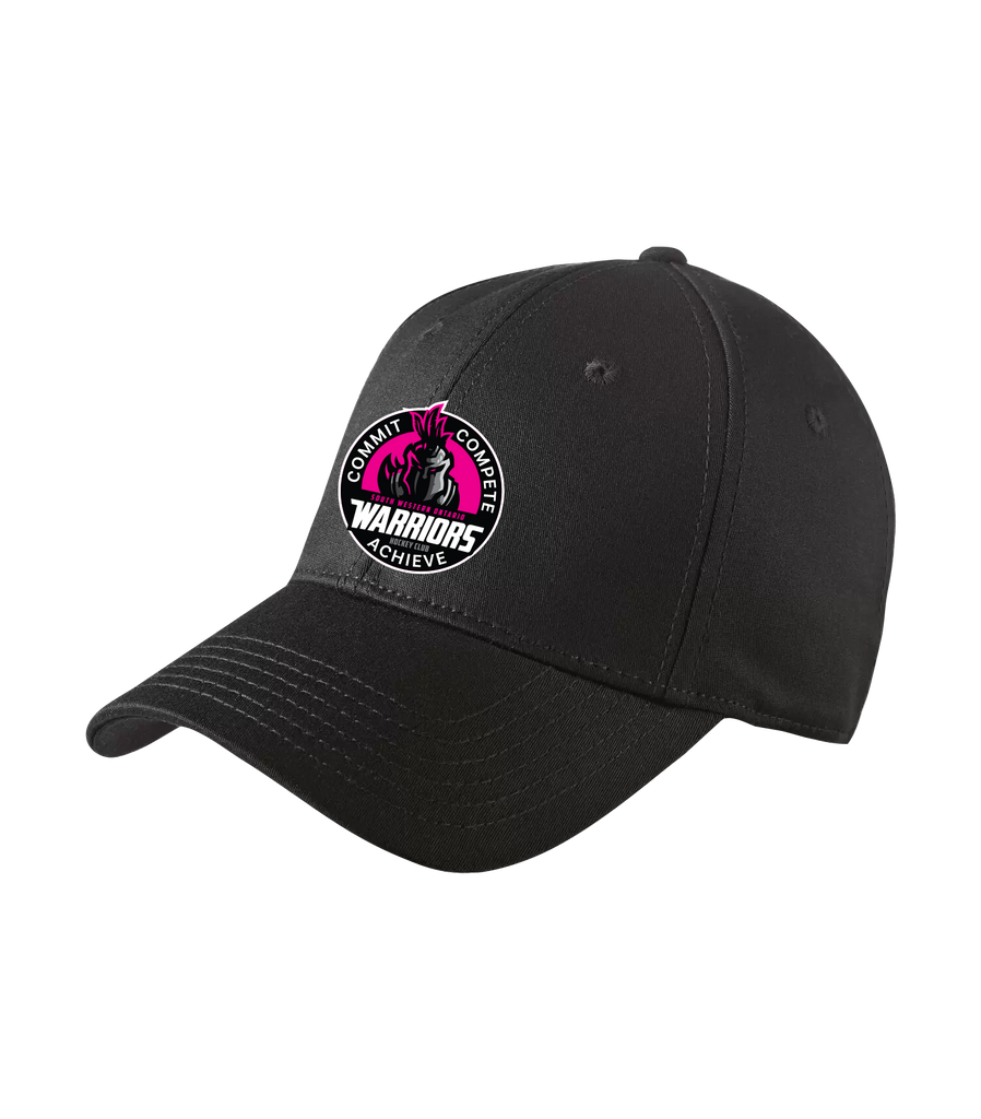 SWO Warriors Pink Badge New Era Structured Stretch Cap