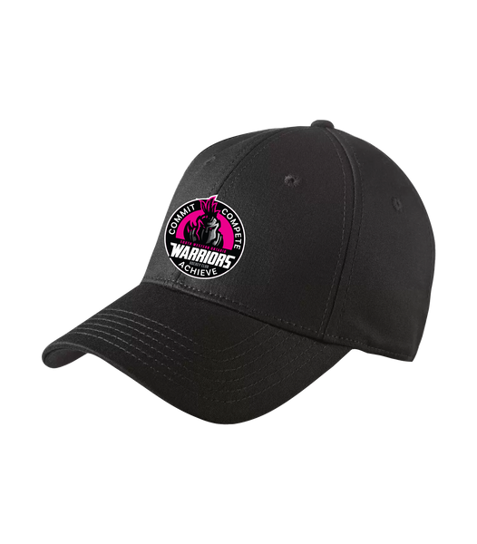 SWO Warriors Pink Badge New Era Structured Stretch Cap