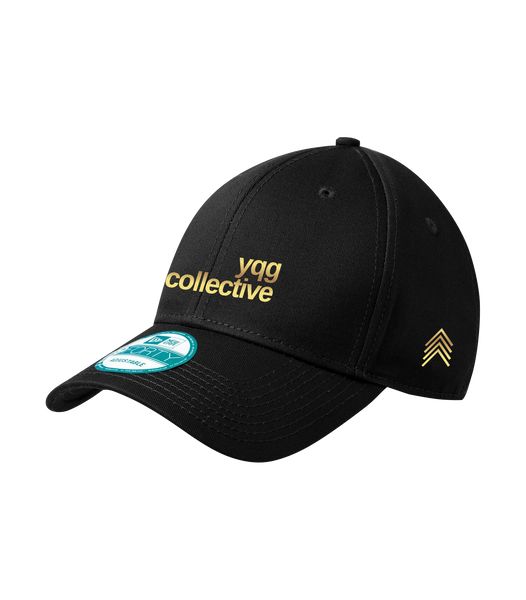 YQG Collective New Era Adjustable Structured Cap with Gold Logo