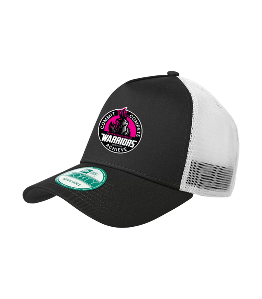 SWO Warriors Pink Badge New Era Snap Back Trucker Cap