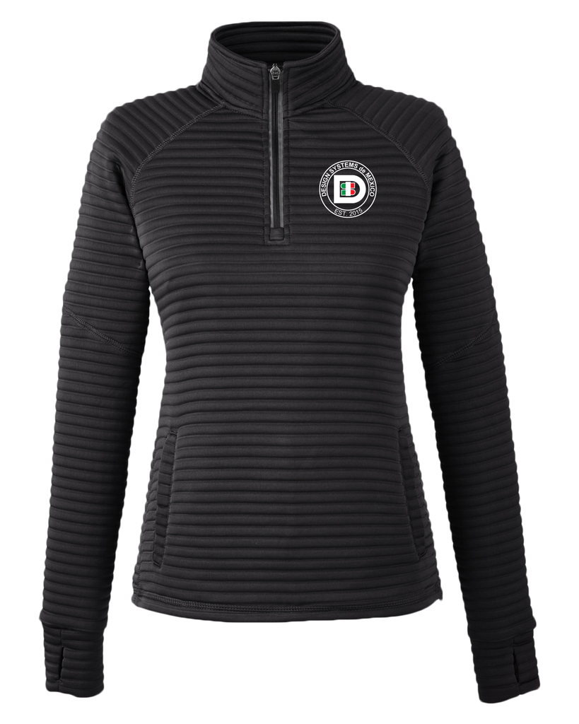 Design Systems de Mexico Badge Ladies Capture Quarter-Zip Fleece