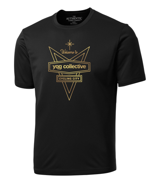 Welcome to YQG Collective Dri-Fit T-Shirt with Gold Printed Logo