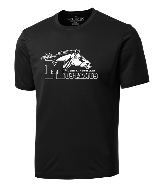 Mustang Adult Dri-Fit T-Shirt with Printed Logo