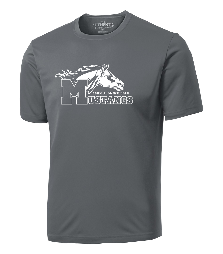 Mustang Staff Adult Dri-Fit T-Shirt with Printed Logo