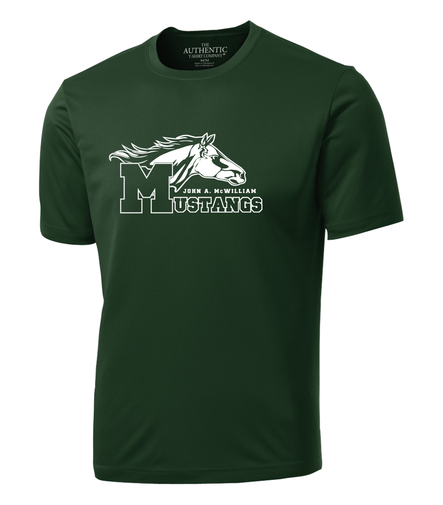 Mustang Adult Dri Fit T Shirt with Printed Logo