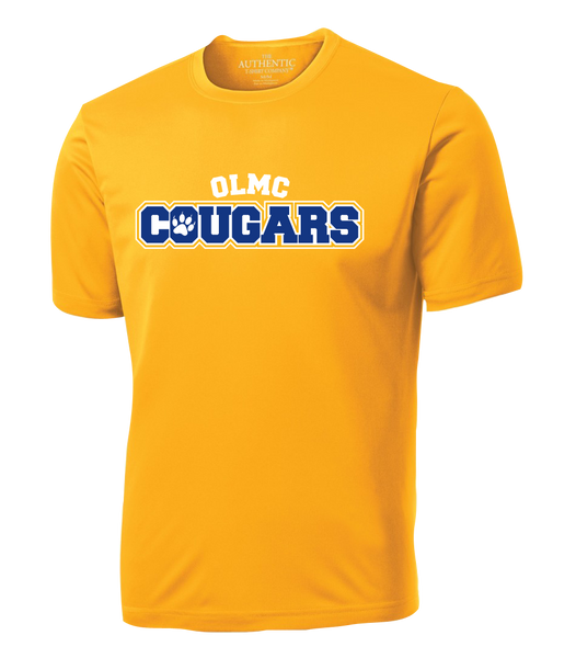 OLMC Cougars Adult Dri-Fit T-Shirt with Printed Logo