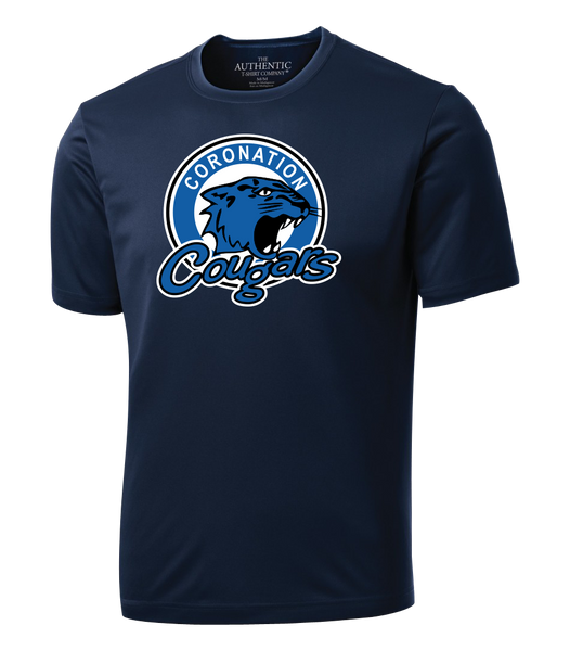 Coronation Cougars Adult Dri-Fit T-Shirt with Printed Logo