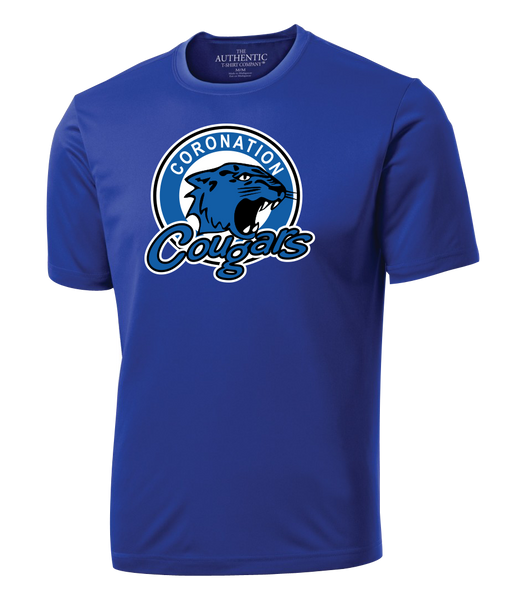 Coronation Cougars Youth Dri-Fit T-Shirt with Printed Logo