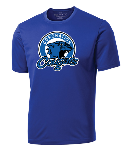 Coronation Cougars Adult Dri-Fit T-Shirt with Printed Logo