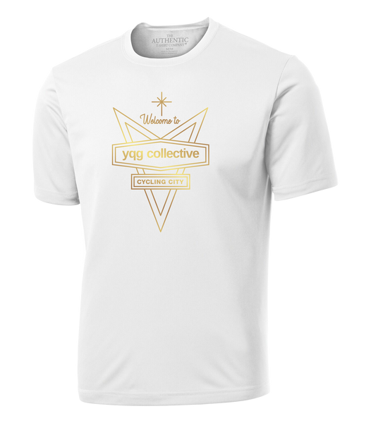 Welcome to YQG Collective Dri-Fit T-Shirt with Gold Printed Logo