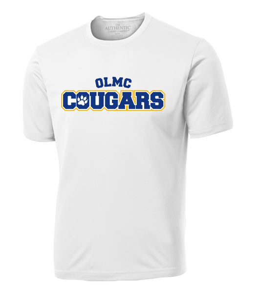 OLMC Cougars Adult Dri-Fit T-Shirt with Printed Logo