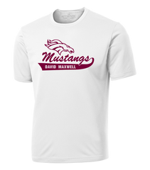 David Maxwell Mustangs Adult Dri-Fit T-Shirt with Printed Logo