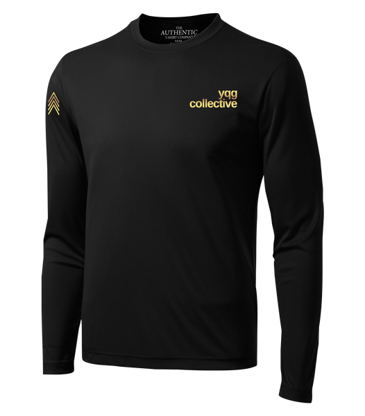 YQG Collective Dri-Fit Long Sleeve with Gold Printed Logo