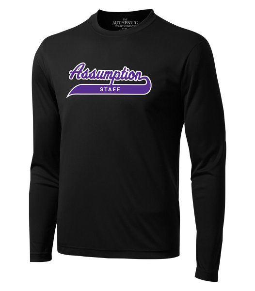 Assumption Staff Adult Dri-Fit Long Sleeve with Printed Logo