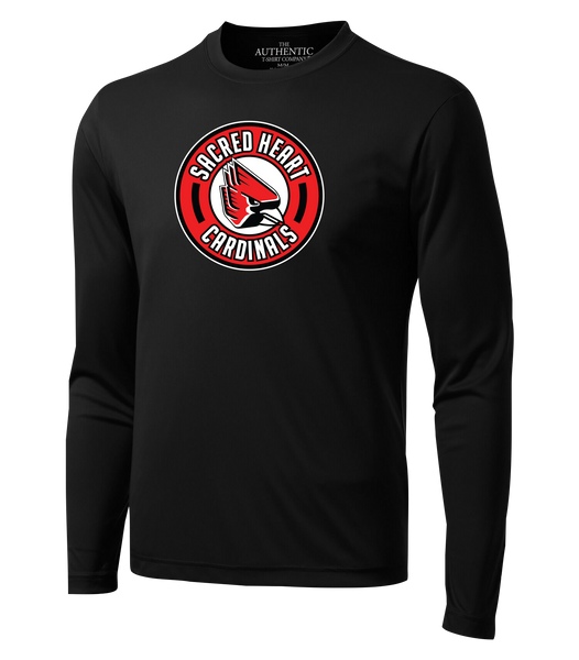 Sacred Heart Cardinals Adult Dri-Fit Long Sleeve with Printed Logo