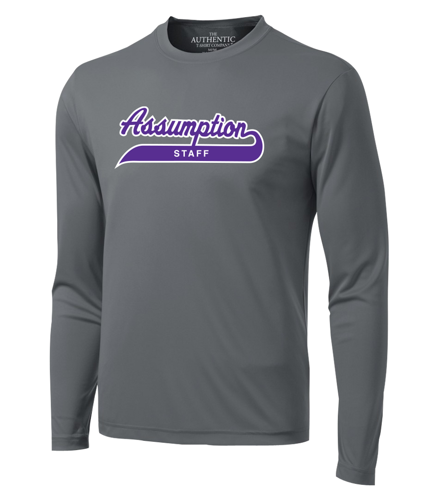 Assumption Staff Adult Dri-Fit Long Sleeve with Printed Logo