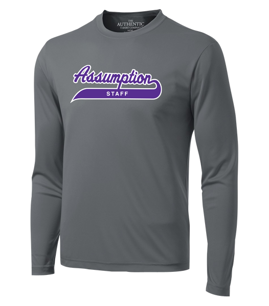 Assumption Staff Adult Dri-Fit Long Sleeve with Printed Logo