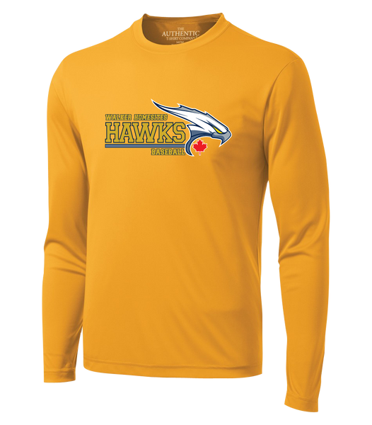 Walker Hawks Adult Dri-Fit Long Sleeve with Printed Logo