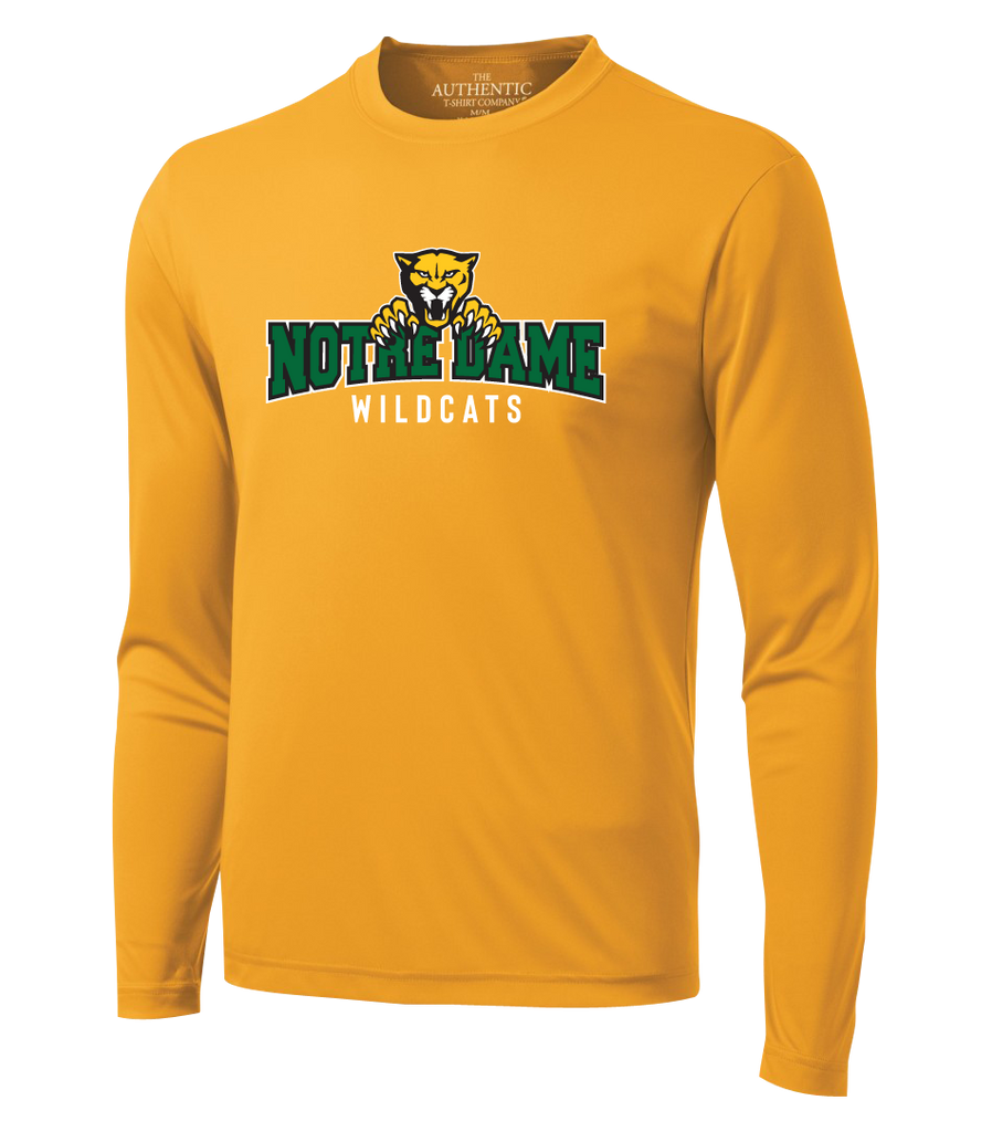 Wildcats Staff Adult Dri-Fit Long Sleeve with Printed Logo