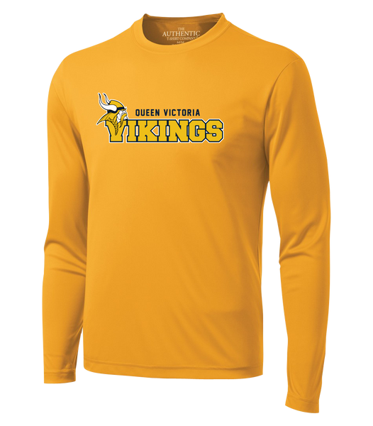 Queen Victoria Staff Adult Dri-Fit Long Sleeve with Printed Logo