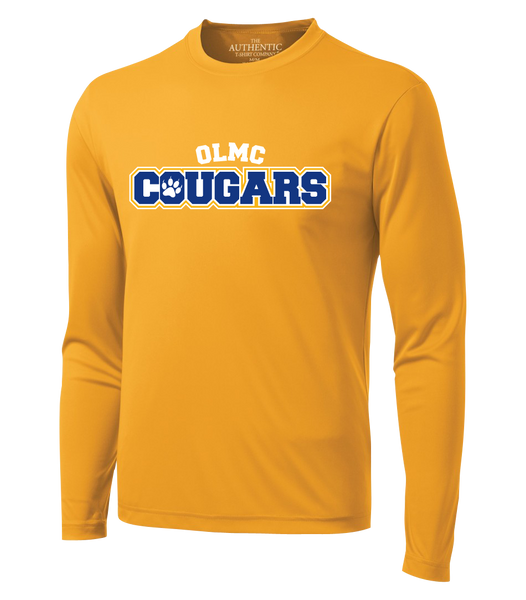 Cougars Staff Adult Dri-Fit Long Sleeve with Printed Logo