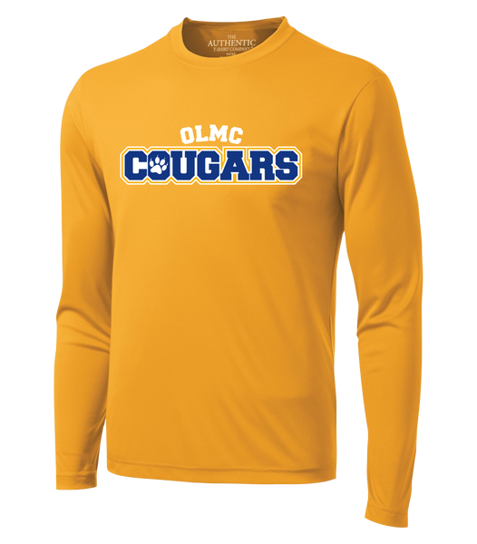 OLMC Cougars Adult Dri-Fit Long Sleeve with Printed Logo