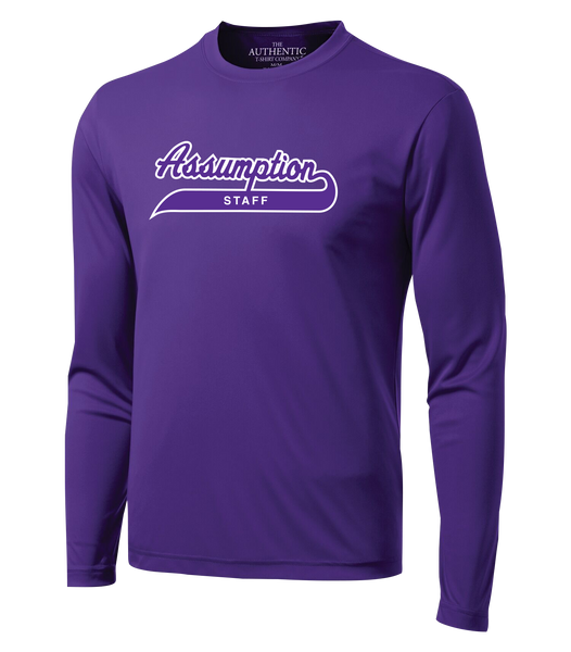 Assumption Staff Adult Dri-Fit Long Sleeve with Printed Logo