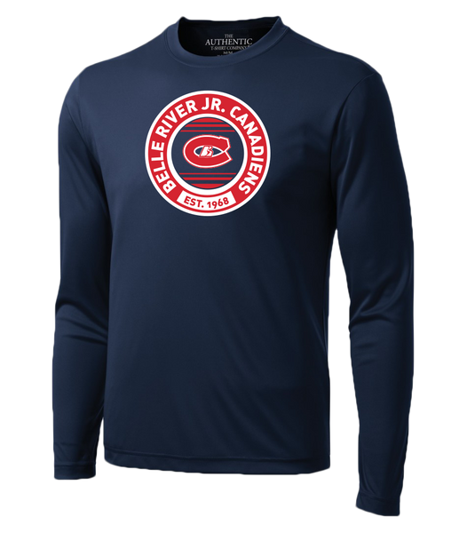 Belle River Jr Canadiens Adult Dri-Fit Long Sleeve with Printed Logo
