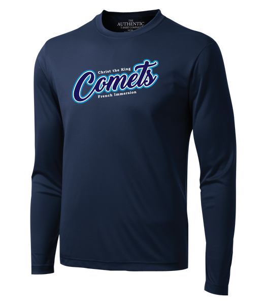 Comets Adult Dri-Fit Long Sleeve with Printed Logo