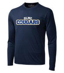 Cougars Staff Adult Dri-Fit Long Sleeve with Printed Logo