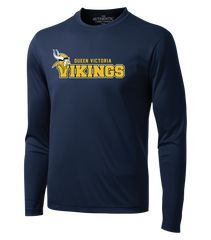 Queen Victoria Staff Adult Dri-Fit Long Sleeve with Printed Logo