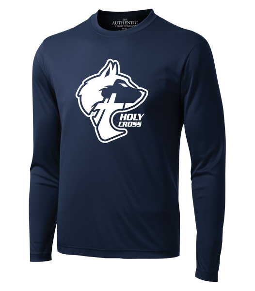 Huskies Staff Adult Dri-Fit Long Sleeve with Printed Logo