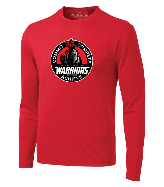 SWO Warriors Badge Adult Dri-Fit Long Sleeve with Printed Logo