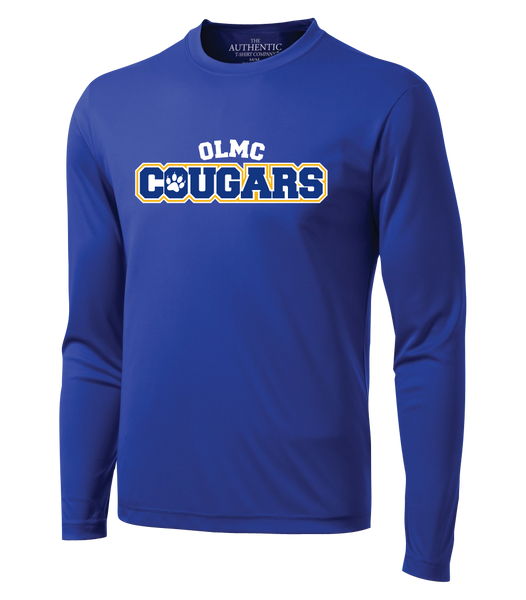 OLMC Cougars Adult Dri-Fit Long Sleeve with Printed Logo