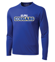 OLMC Cougars Adult Dri-Fit Long Sleeve with Printed Logo