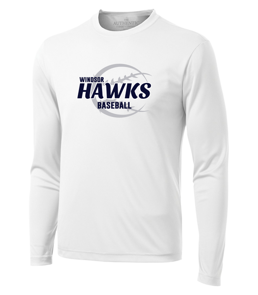 Hawks Baseball Adult Dri-Fit Long Sleeve with Printed Logo