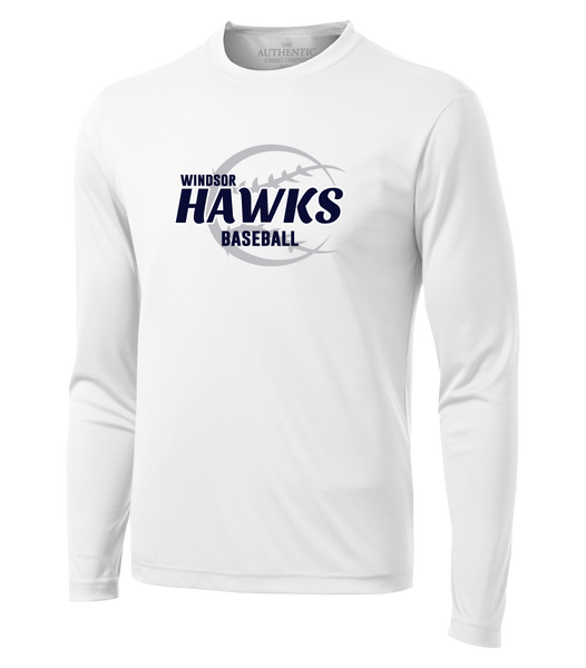 Hawks Baseball Youth Dri-Fit Long Sleeve with Printed Logo