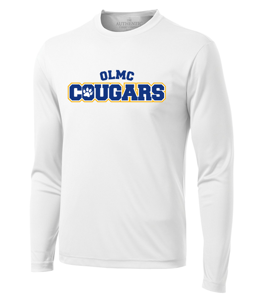 OLMC Cougars Adult Dri-Fit Long Sleeve with Printed Logo