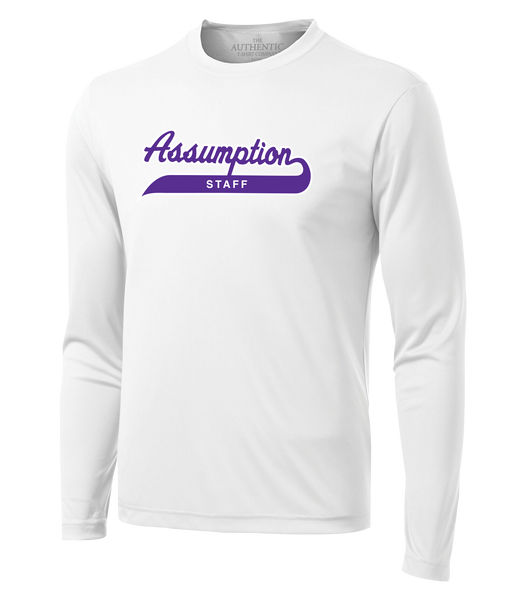 Assumption Staff Adult Dri-Fit Long Sleeve with Printed Logo
