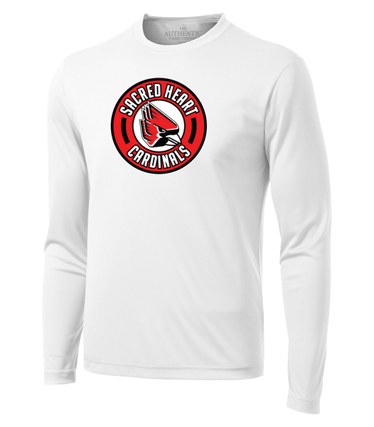 Sacred Heart Cardinals Youth Dri-Fit Long Sleeve with Printed Logo