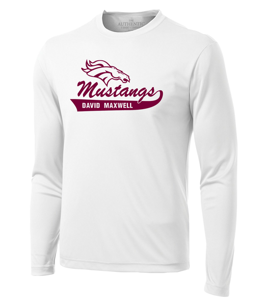 Mustangs Adult Dri-Fit Long Sleeve with Printed Logo