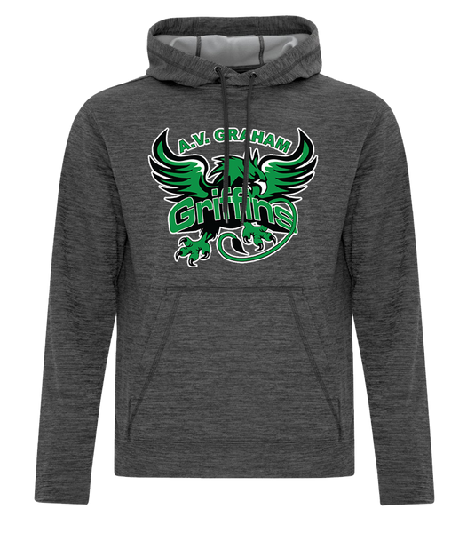 Griffins Staff Ladies Hooded Applique Sweatshirt with Embroidered Logo