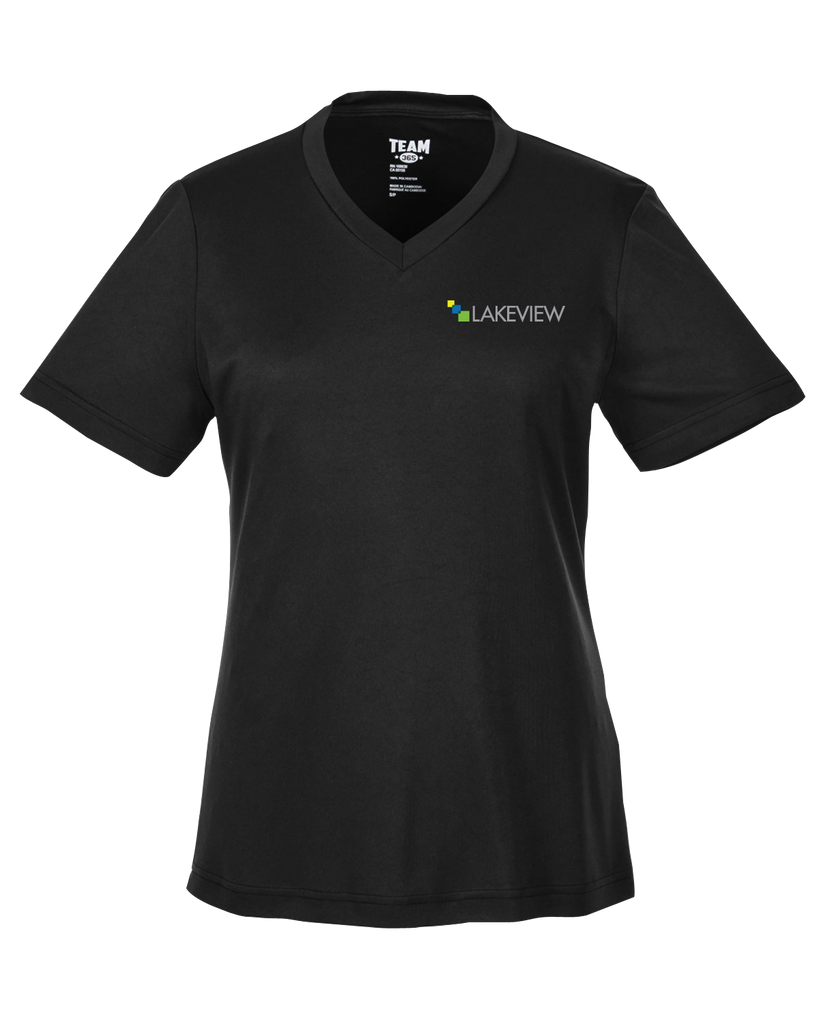 Lakeview Ladies Performance T-Shirt with Embroidered Logo