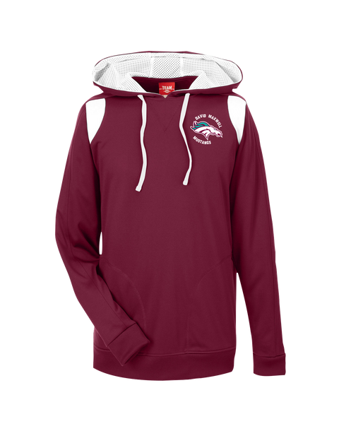 Mustang Staff Adult Performance Hoodie with Embroidered Logo