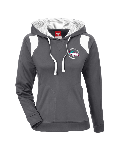 Mustang Staff Ladies Performance Hoodie with Embroidered Logo